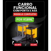 CARRO FUNCIONAL COM PORTA E ASA CARRO FUNCIONAL COM PORTA E ASA